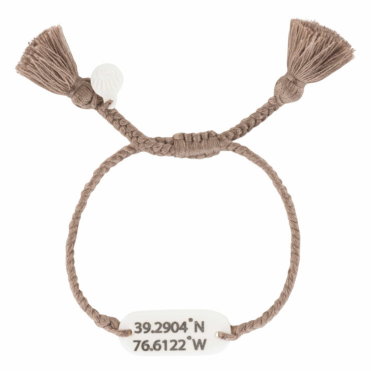 Custom Coordinates Bracelet | Handmade Wanderer Bracelets