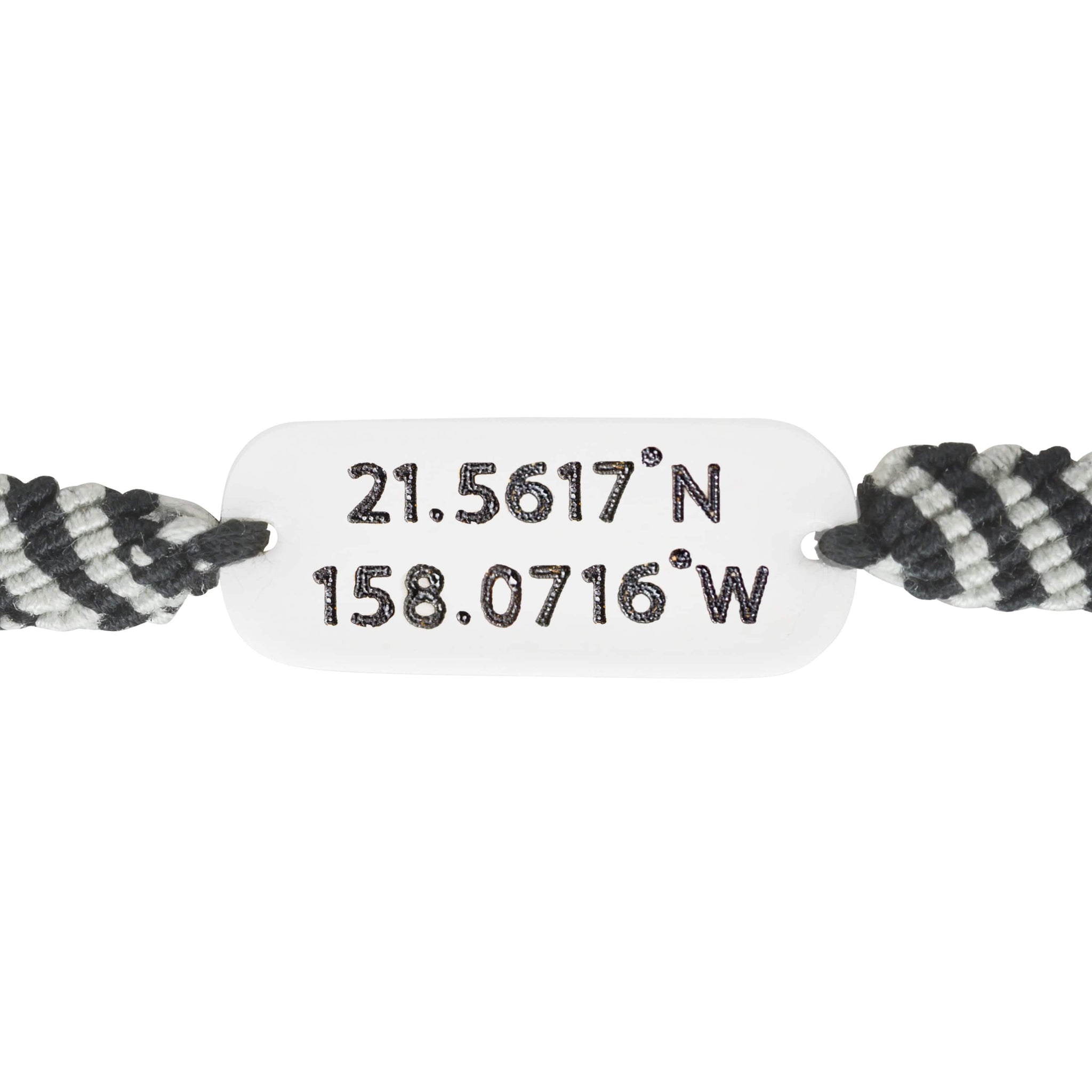 Woven Custom Coordinates Bracelet | Handmade Wanderer Bracelets